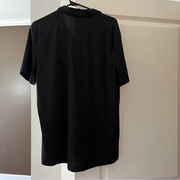 Men’s black golf shirt - Picture 2 of 2